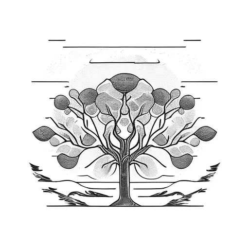 willow tree tattoo design idea