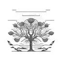 willow tree tattoo design idea