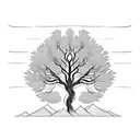 willow tree tattoo design idea