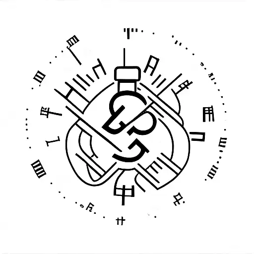 time heals text tattoo design idea