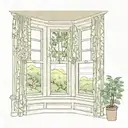 Regency window design tall narrow sash windows with multiple panels around the window frame curtains willow tree view tattoo design idea