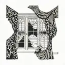 Regency window design tall narrow sash windows with multiple panels decorative molding around the window frame curtains  tattoo design idea