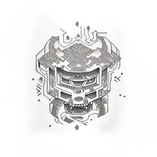 minecraft tattoo design idea