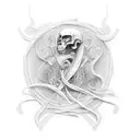 ribbon turns into kidney tattoo design idea