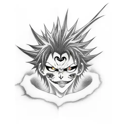 Ryuk from death note tattoo design idea