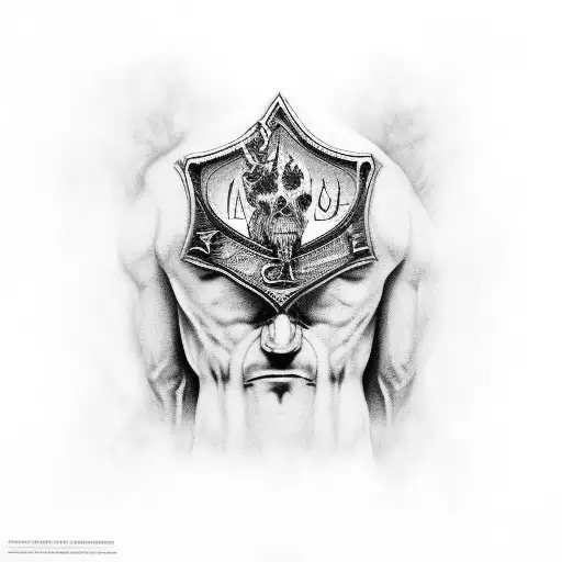 arthur morgan with lyrics "cruel cruel world" tattoo design idea