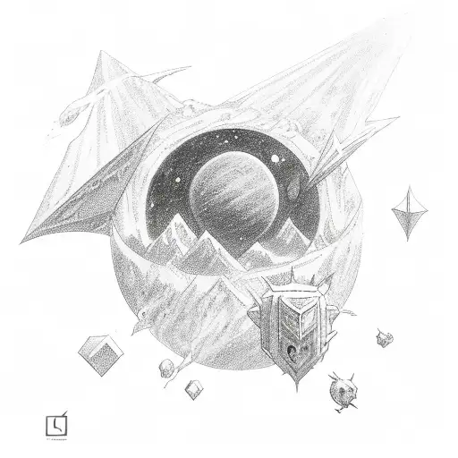 physics, quantum, lotr, ygdrassil, star trek tattoo design idea