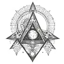 lumos and moon surrounded tattoo design idea
