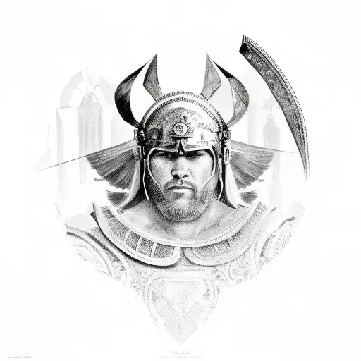 gladiator tattoo design idea