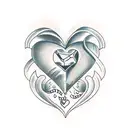 Crying Heart tattoo design idea