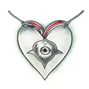 Crying Heart tattoo design idea