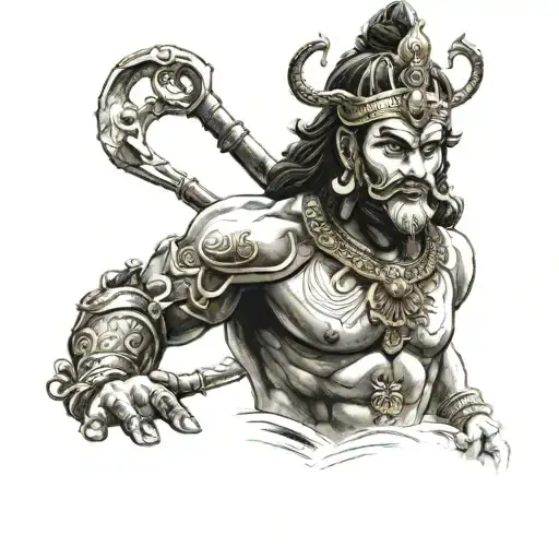 suryaputra karna tattoo design idea
