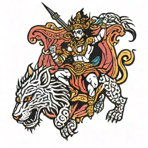 suryaputra karna tattoo design idea