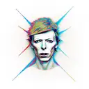 elliott smith, radiohead, david bowie tattoo design idea
