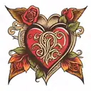alas con un corazon tattoo design idea