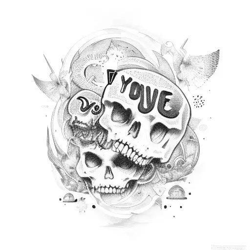 you only live once die with memories, not dreams tattoo design idea