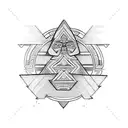 something between Mayan tattoos, Native American ones, with Slavic symbols tattoo design idea