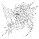 neo tribal tokito muichiro tattoo design idea