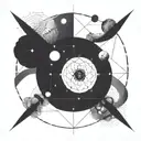 astrophysics, Dali, da Vinci, molecular structure, universe, biology, black hole tattoo design idea