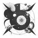 astrophysics, Dali, da Vinci, molecular structure, universe, biology, black hole tattoo design idea