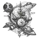 treasure planet tattoo design idea