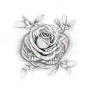 Heather plant tattoo design idea