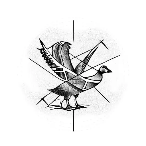 goose tattoo design idea
