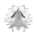 geese tattoo design idea