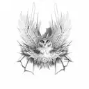 plumas tattoo design idea