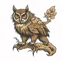 owlbear tattoo design idea