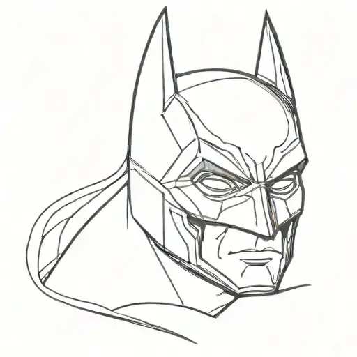 Batman mask tattoo design idea