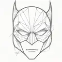 Batman mask tattoo design idea