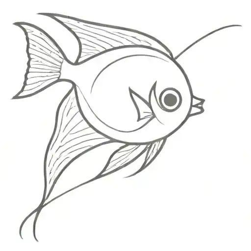 angelfish  tattoo design idea