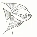 angelfish  tattoo design idea