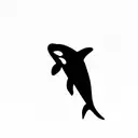 killer whale tattoo design idea