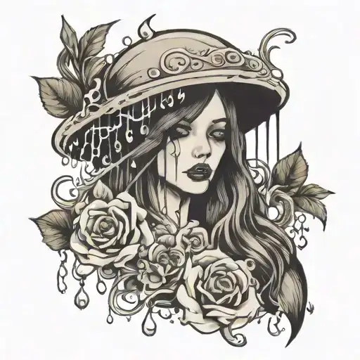tears rain death  tattoo design idea