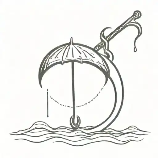 rain tears death scythe  tattoo design idea