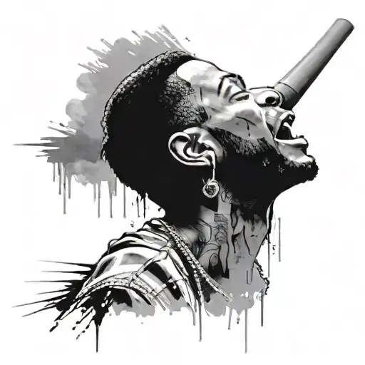 kid cudi rage tattoo design idea