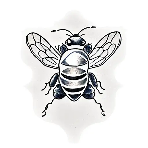 Honey Bee tattoo design idea