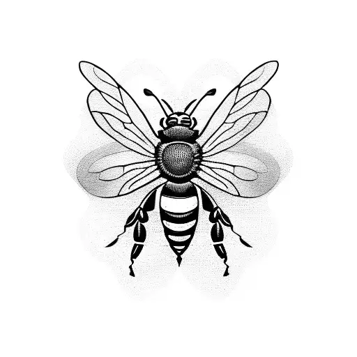 Honey Bee tattoo design idea