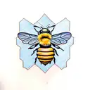 Honey Bee tattoo design idea