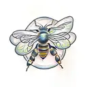 Honey Bee tattoo design idea