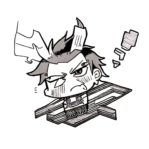 Create a tattoo inspired by the anime boku no hero  tattoo design idea