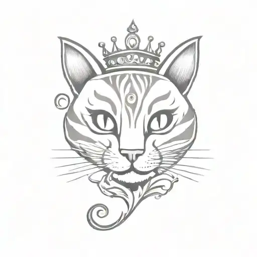 A tattoo combining elements of Alice in Wonderland and Alice Madness Returns, such as the Cheshire Cat and the Queen of Hearts tattoo design idea