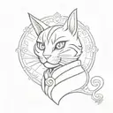 A tattoo combining elements of Alice in Wonderland and Alice Madness Returns, such as the Cheshire Cat and the Queen of Hearts tattoo design idea