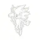 sonic the hedgehog tattoo design idea