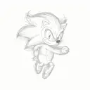 sonic the hedgehog tattoo design idea