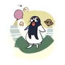 A Seal holding a pepple tattoo design idea