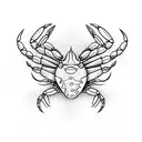 crab rangoon tattoo design idea