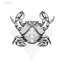 crab Rangoon tattoo design idea